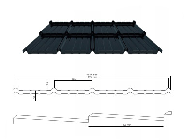 Конструкция черепицы из линейки Estima