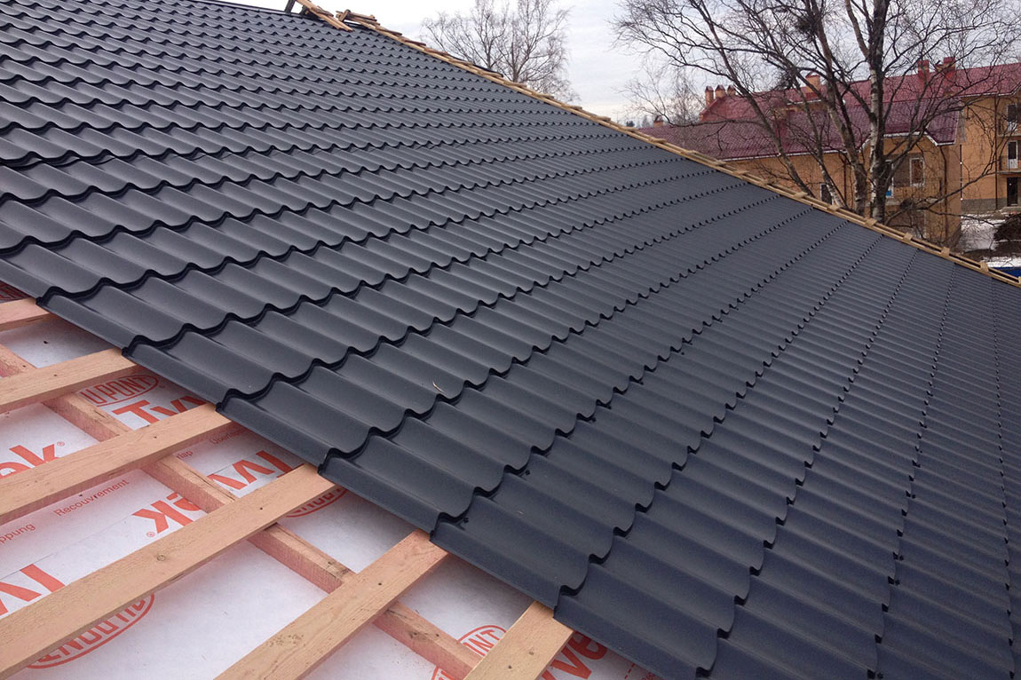 Монтаж металлочерепицы к обрешётке